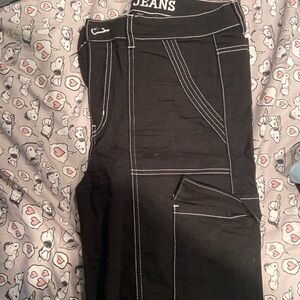 Black cargo like jeans